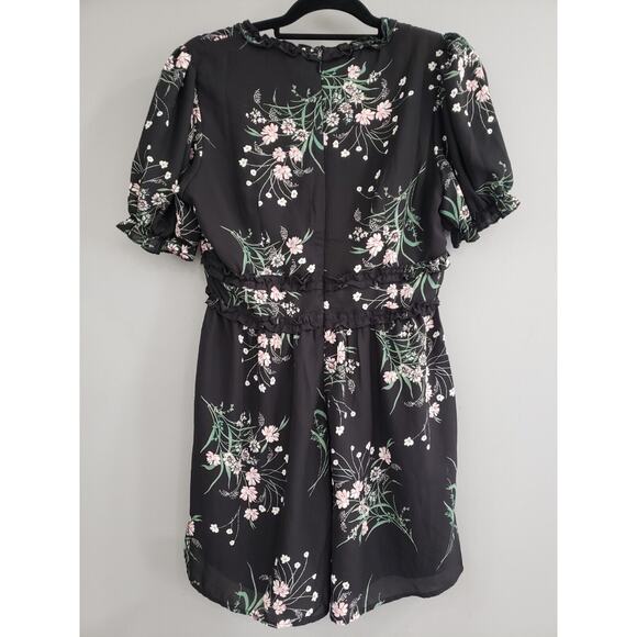 NEW SIZE LARGE Mi Ami Francesca's Floral Romper‎ Jumpsuit black boho - Picture 5 of 5